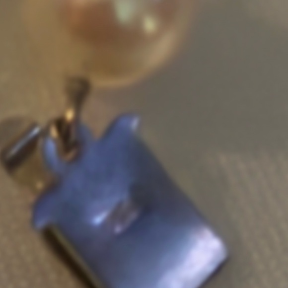 14k White gold akoya pearl Choker Large Clasp 7mm - Picture 4 of 9